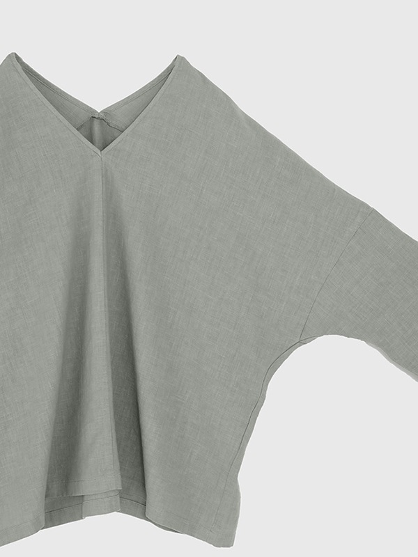 【美品】evam eva シルクリネン Vネック プルオーバー 春夏 ニット evam eva エヴァムエヴァ silk linen pullover シルクリネンプル