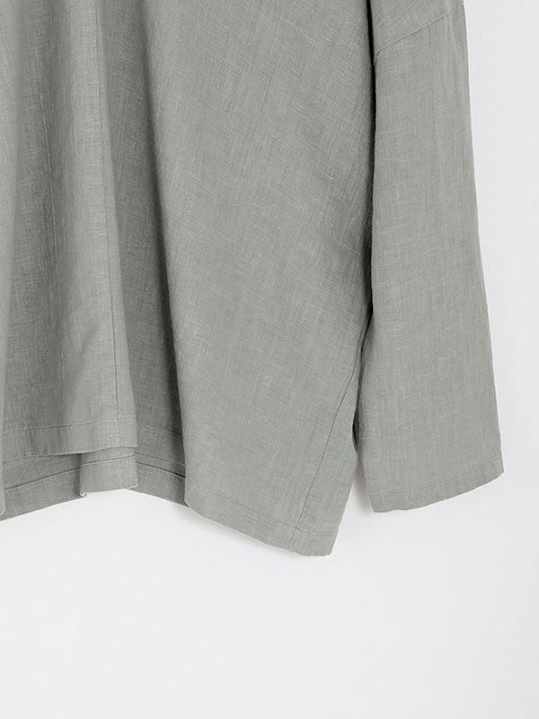 evam eva｜water linen v neck pullover｜ladies',tops