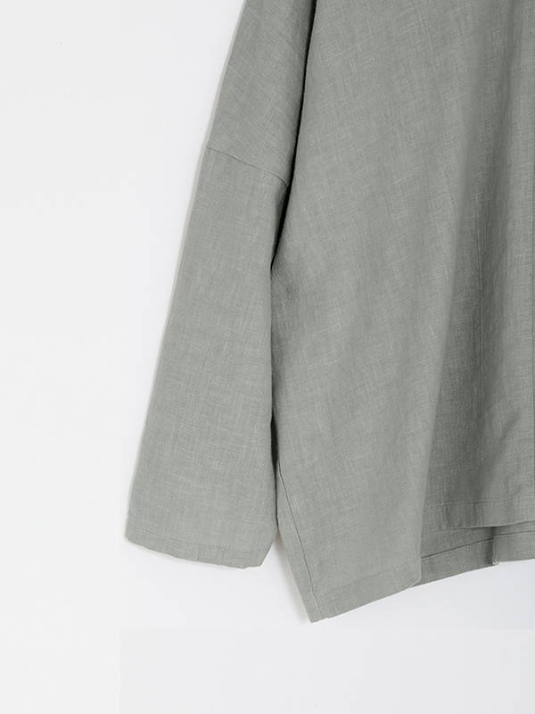 evam eva｜water linen v neck pullover｜ladies',tops