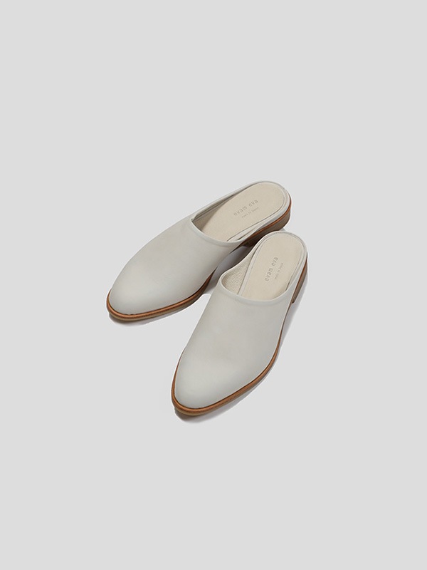 leather slip-on sandal