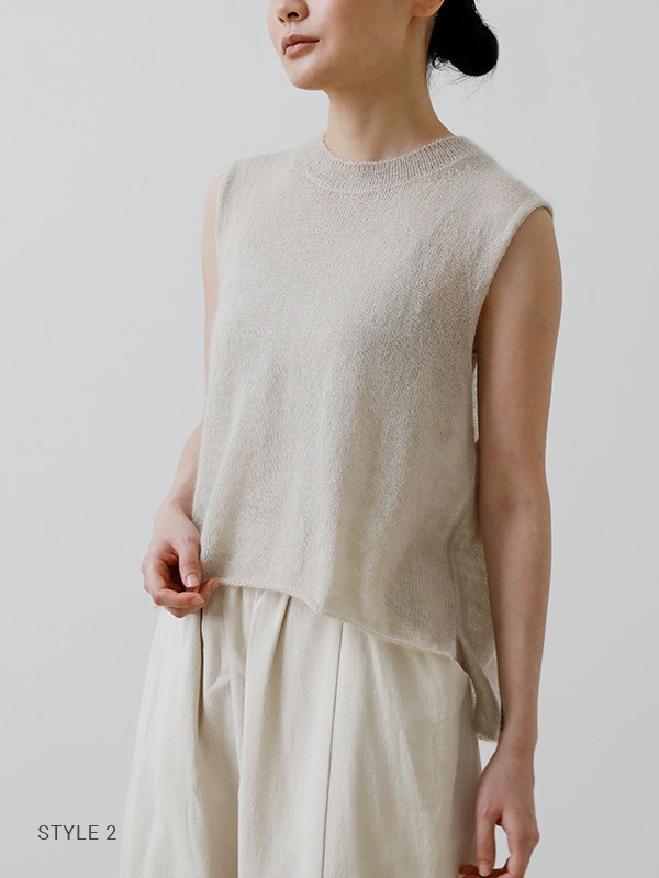 evam eva｜mohair silk vest｜ladies',tops