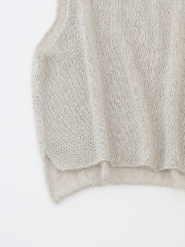 evam eva モヘヤシルクベスト evam eva｜mohair silk vest｜ladies',tops