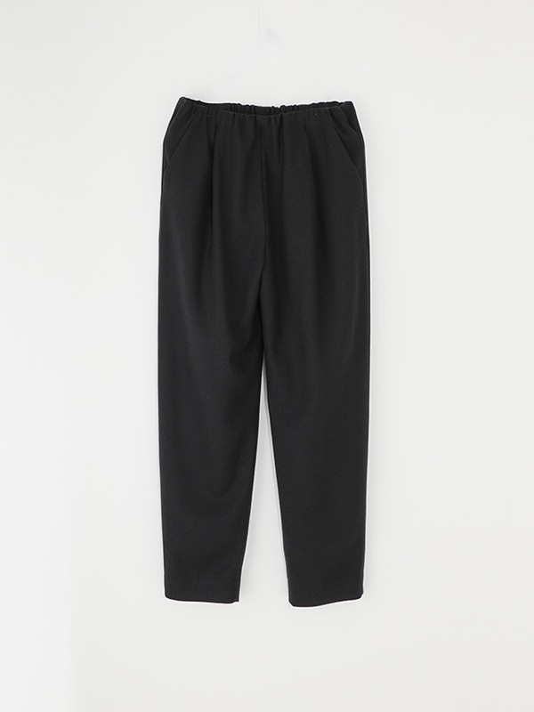wool tuck pants