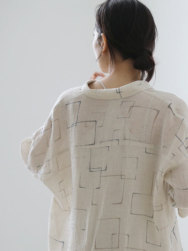 printed square shirt