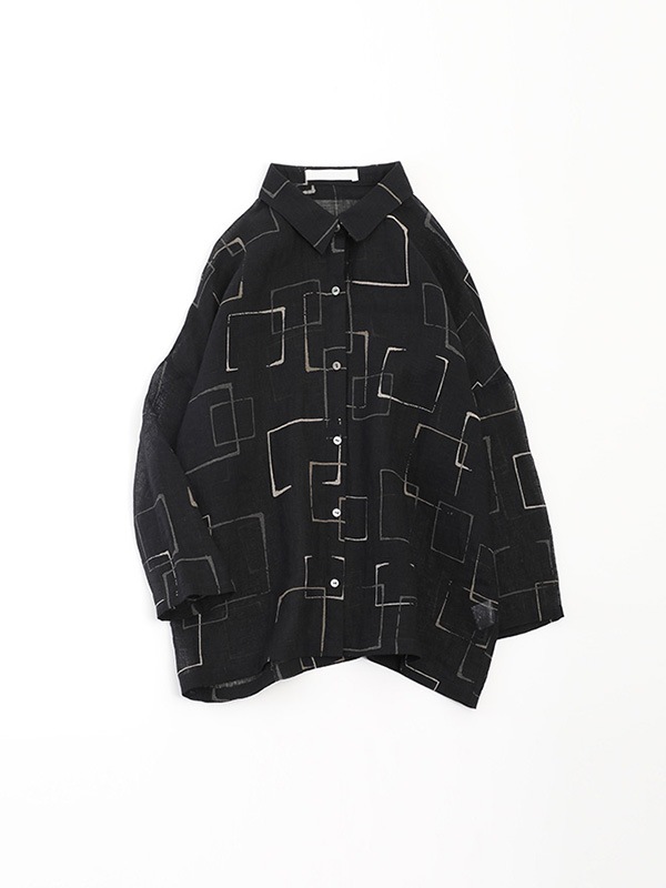printed square shirt