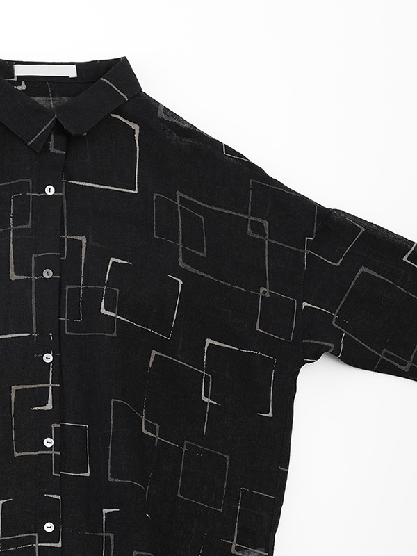 printed square shirt