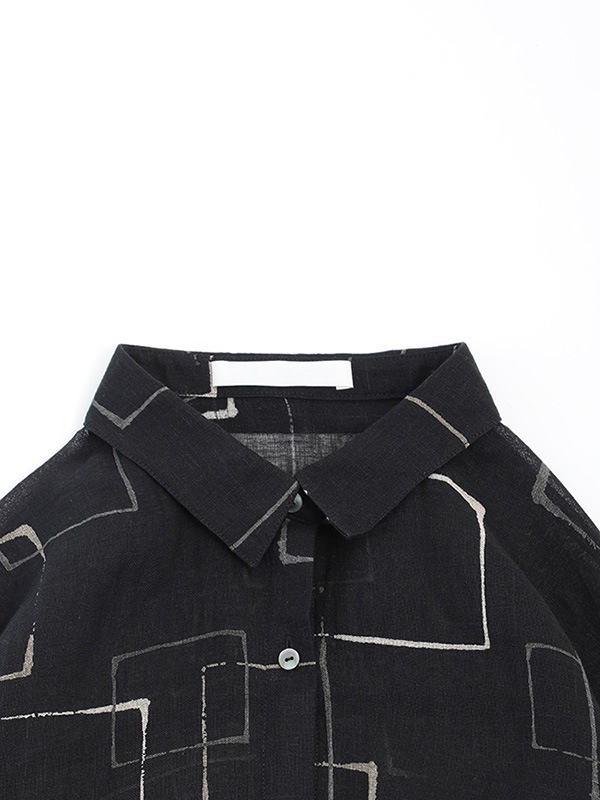 printed square shirt
