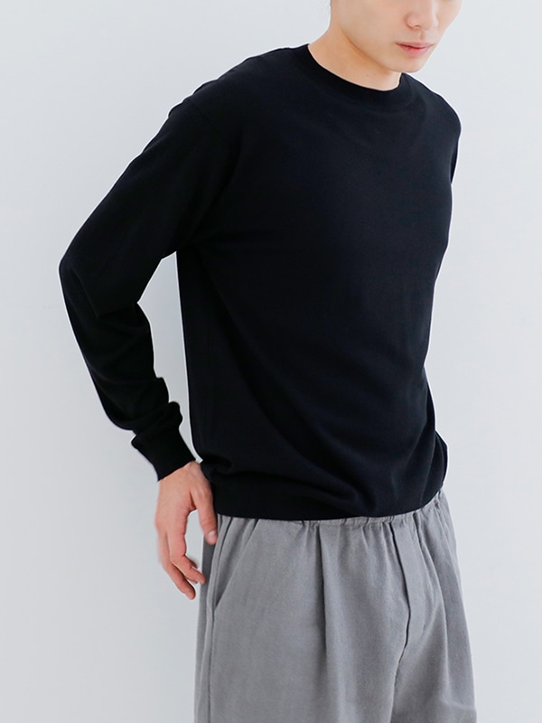 evam eva｜cotton cupro pullover [men's]｜men's