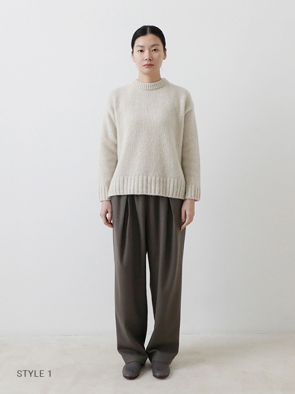 evam eva｜wool wide pants｜ladies',bottoms