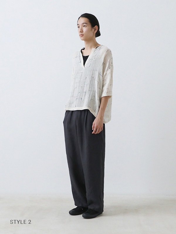 evam eva｜printed wide pullover ｜すべての商品