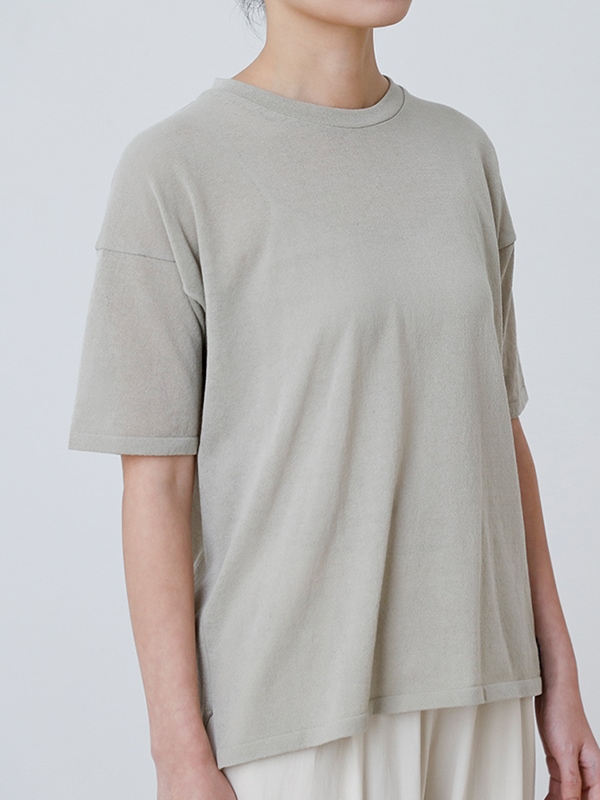 新品未使用 evam eva cotton pullover evam eva|cotton half sleeve pullover|ladies',tops