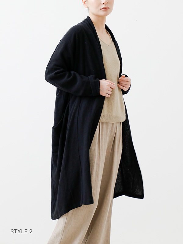 【新品タグ付】evam eva flannel cotton wool robe 新品タグ付】evam eva flannel cotton wool robe