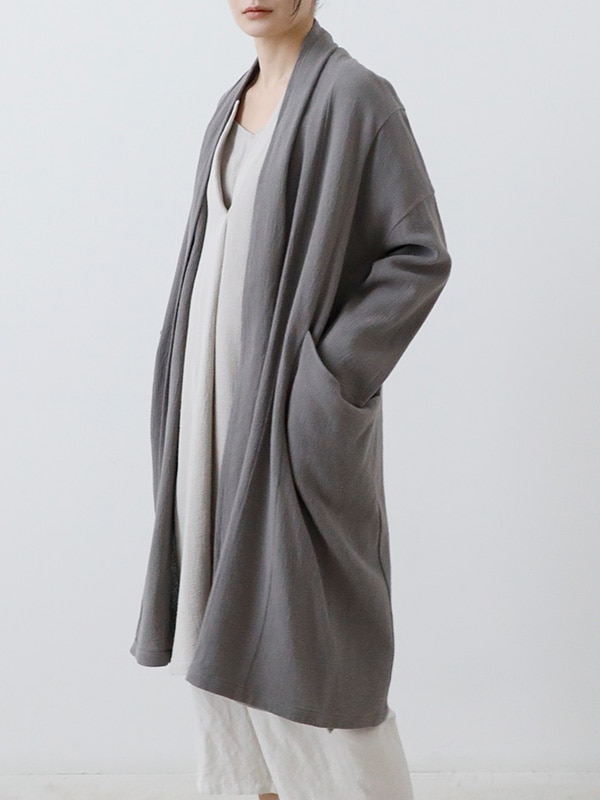 【新品タグ付】evam eva flannel cotton wool robe evam eva｜cotton wool robe｜ladies',outer