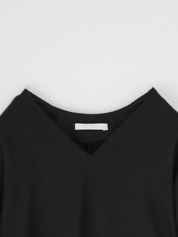 evam eva｜wool v neck one-piece｜ladies',one-piece