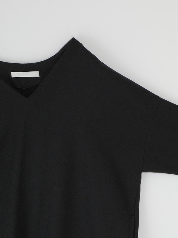 evam eva｜wool v neck one-piece｜ladies',one-piece