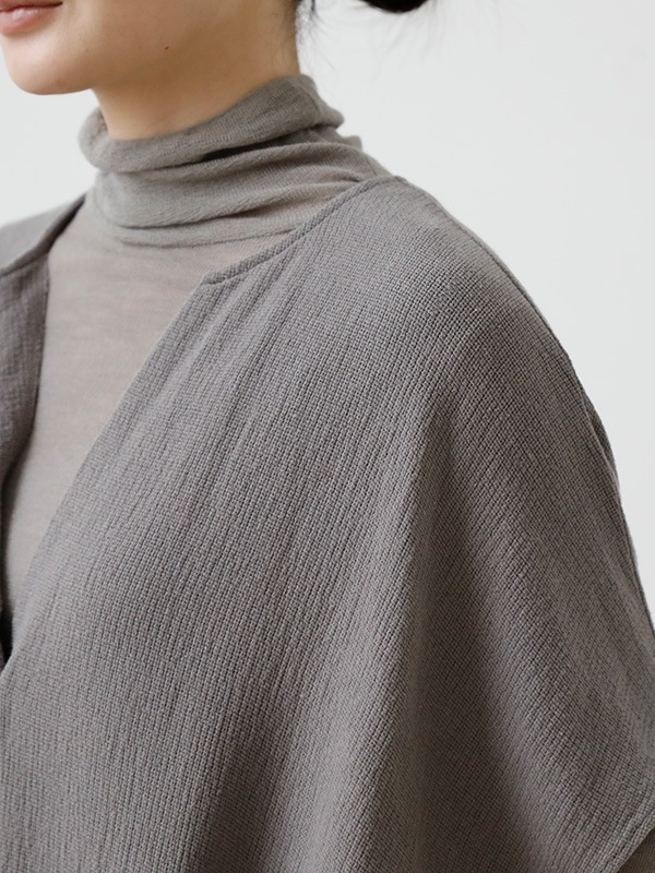 evam eva｜linen cotton poncho｜ladies',one-piece