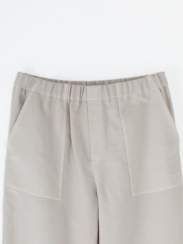 brushed cotton wide pants [men's]