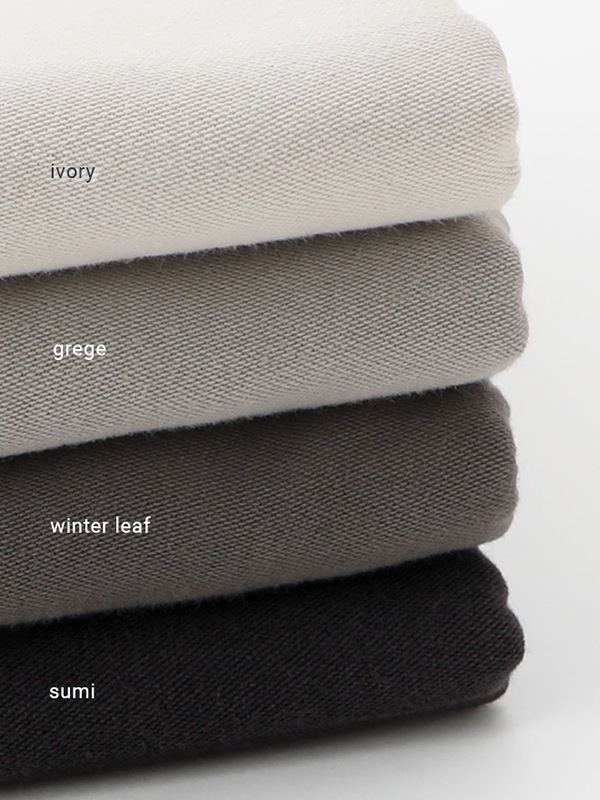 brushed cotton wide pants [men's]