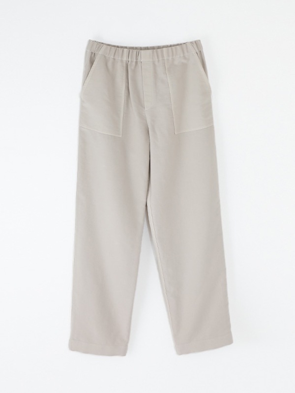 brushed cotton wide pants [men's]