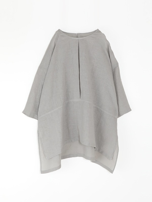 linen tuck pullover