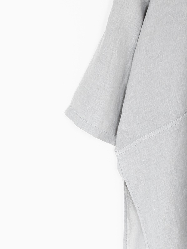 linen tuck pullover