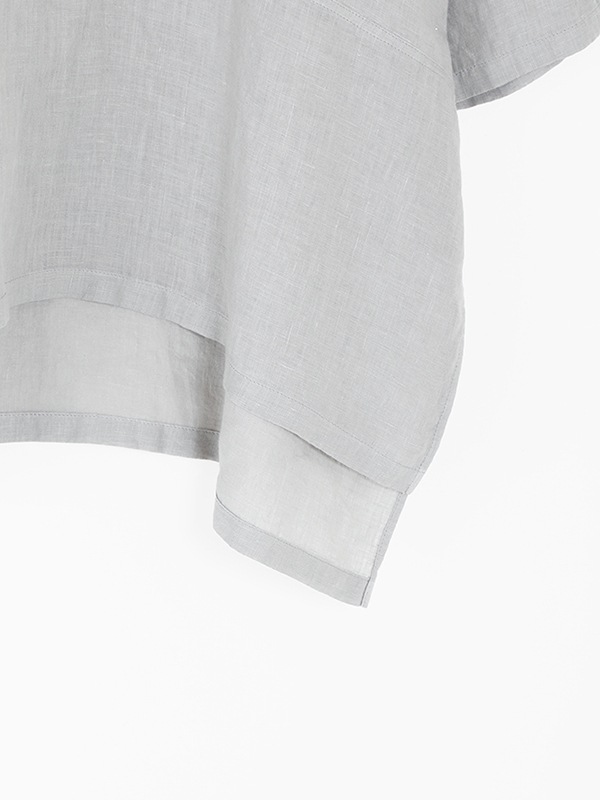 linen tuck pullover