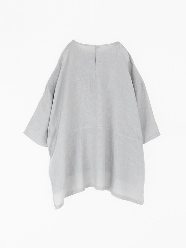linen tuck pullover