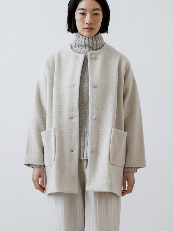 press wool middle coat