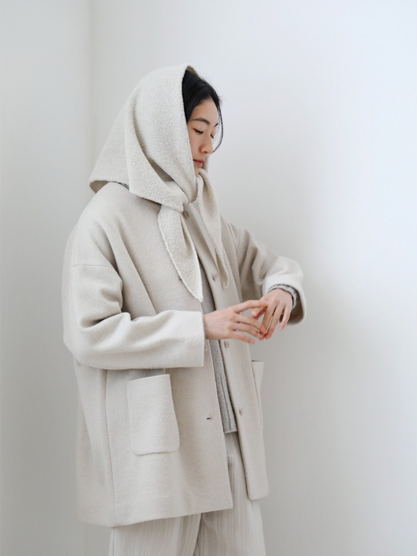 press wool middle coat