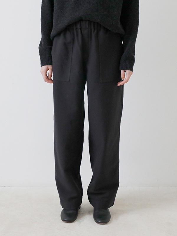 evam eva｜brushed cotton wide pants｜ladies',bottoms