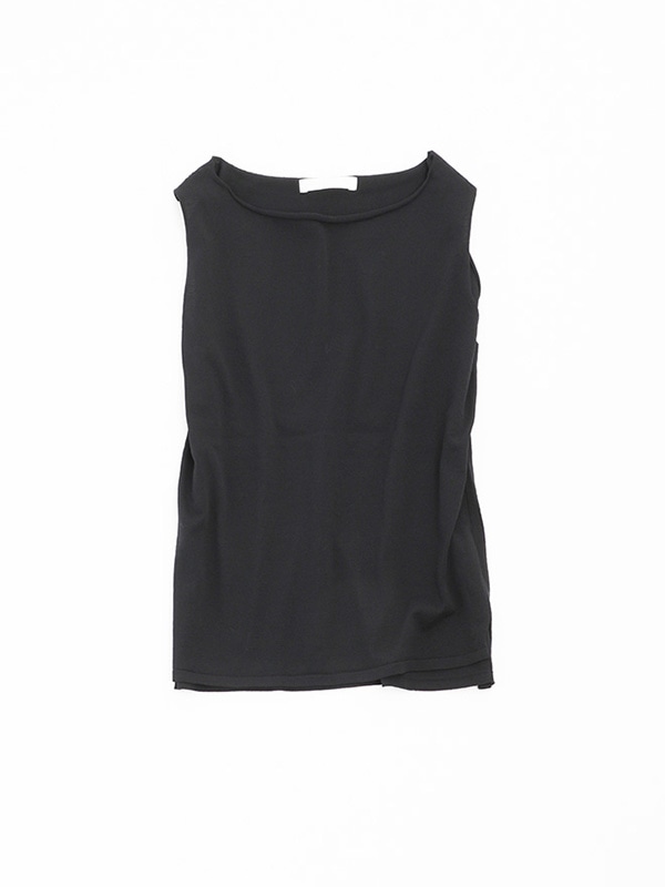【evam eva】リネン スリーブレストップス／タンクトップ evameva (エヴァムエヴァ) linen sleeveless / リネンスリーブレス