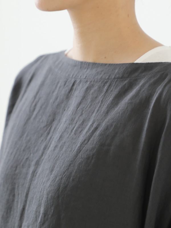 linen wide pullover