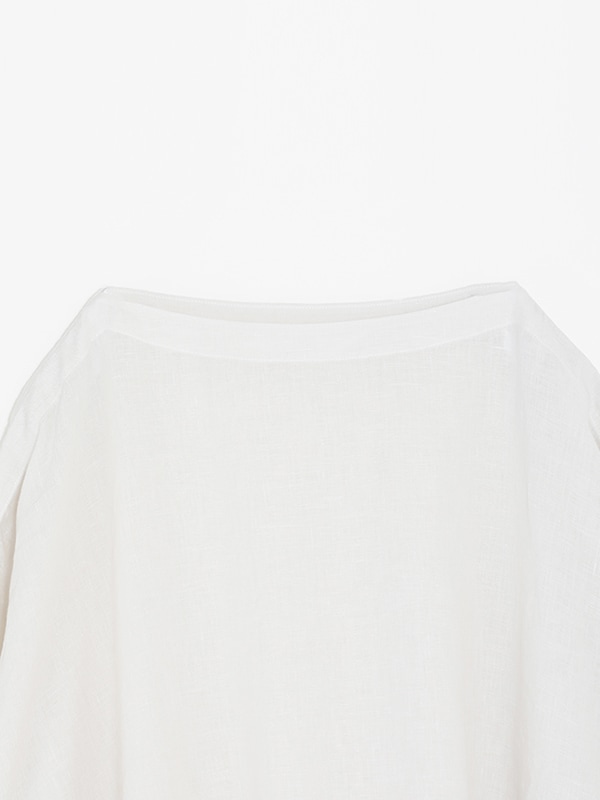linen wide pullover
