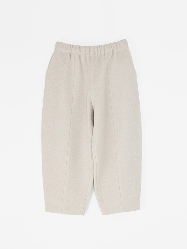 press wool cropped pants