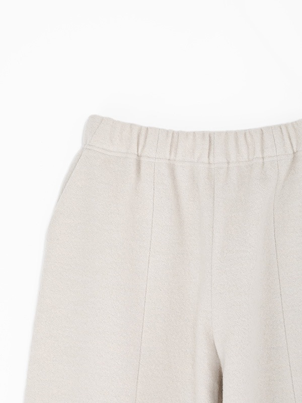press wool cropped pants