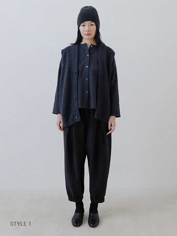 evam eva｜brushed cotton cropped pants｜ladies',bottoms