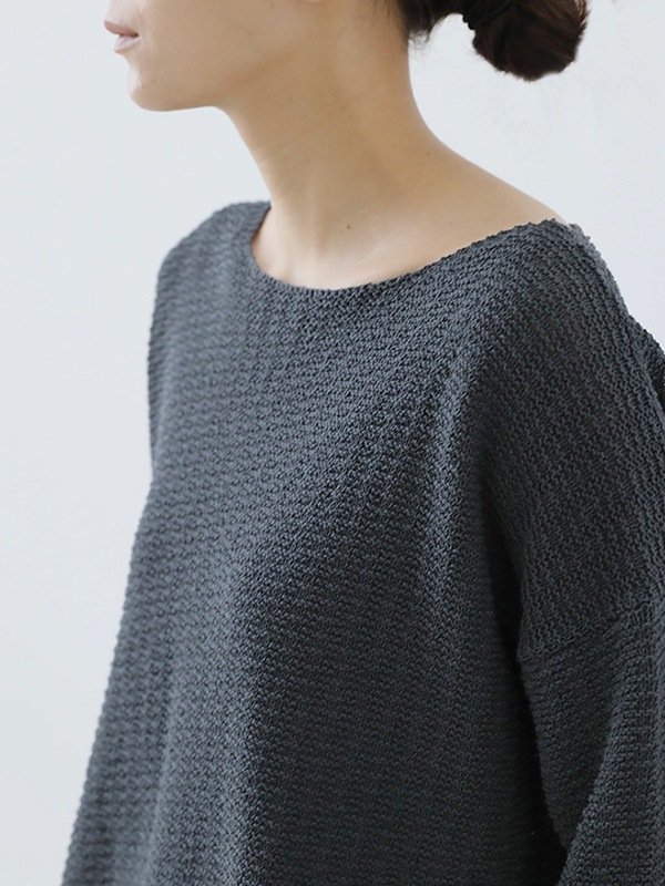 evam eva｜cotton linen pullover｜ladies',tops