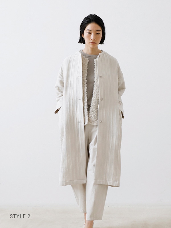 quilting long jacket
