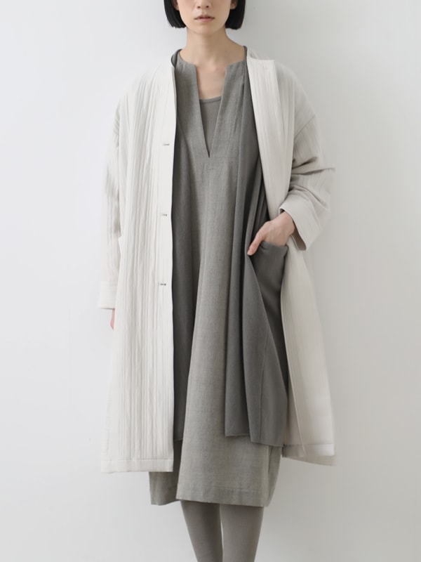quilting long jacket