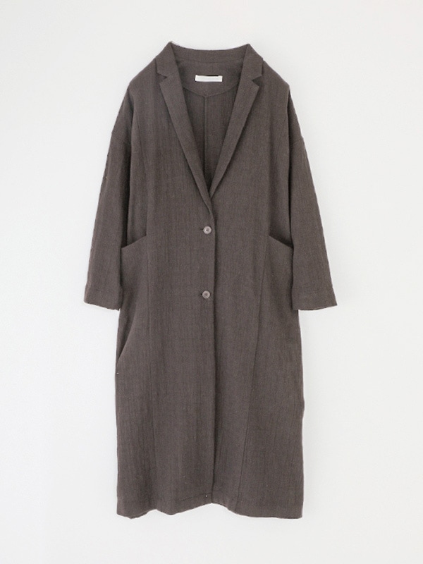 evam eva｜linen cotton long jacket｜ladies',outer