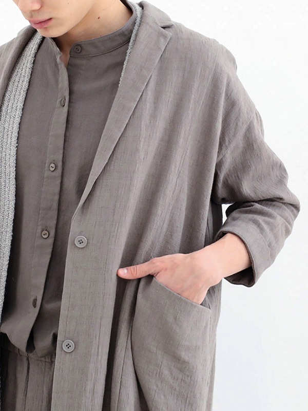 evam eva｜linen cotton long jacket｜ladies',outer