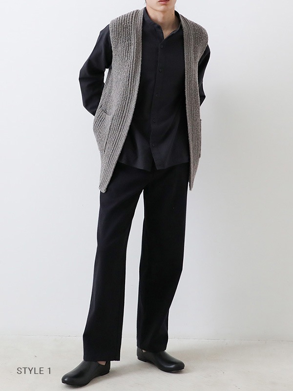 evam eva｜cotton straight pants [men's]｜men's