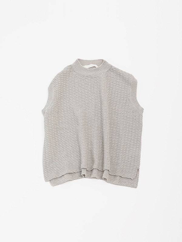 evam eva｜cotton linen vest｜ladies',tops