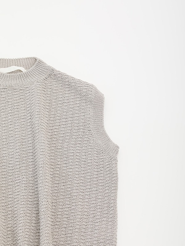 evam eva｜cotton linen vest｜ladies',tops