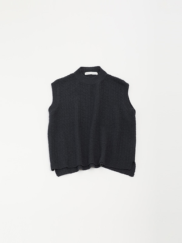 evam eva｜cotton linen vest｜ladies',tops