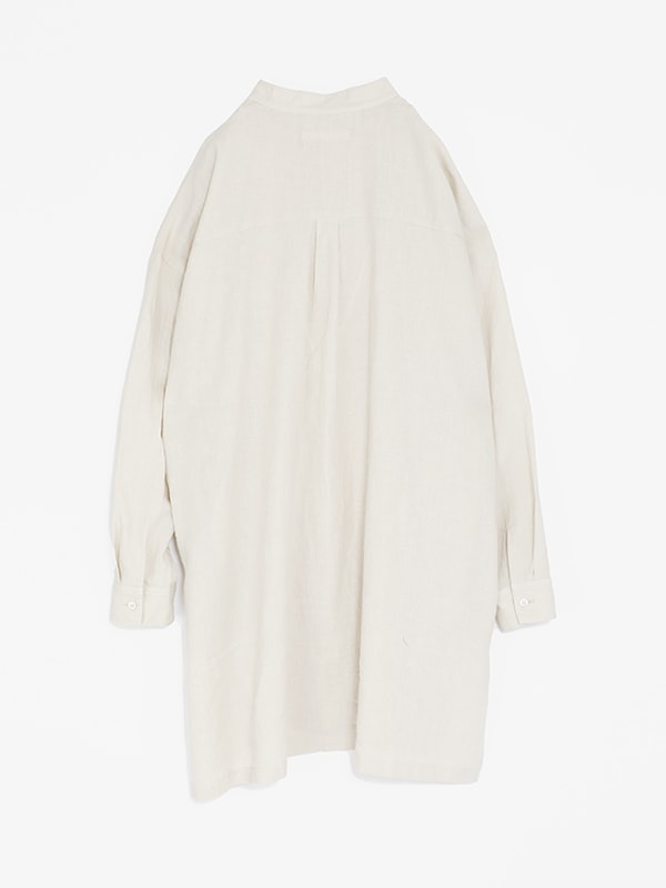 water linen long shirt [men's]