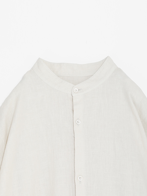 water linen long shirt [men's]