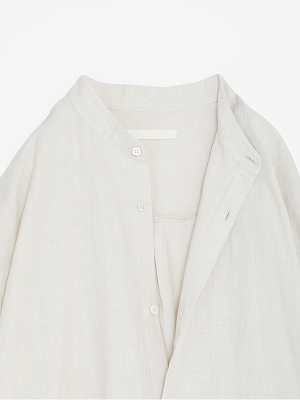 water linen long shirt [men's]