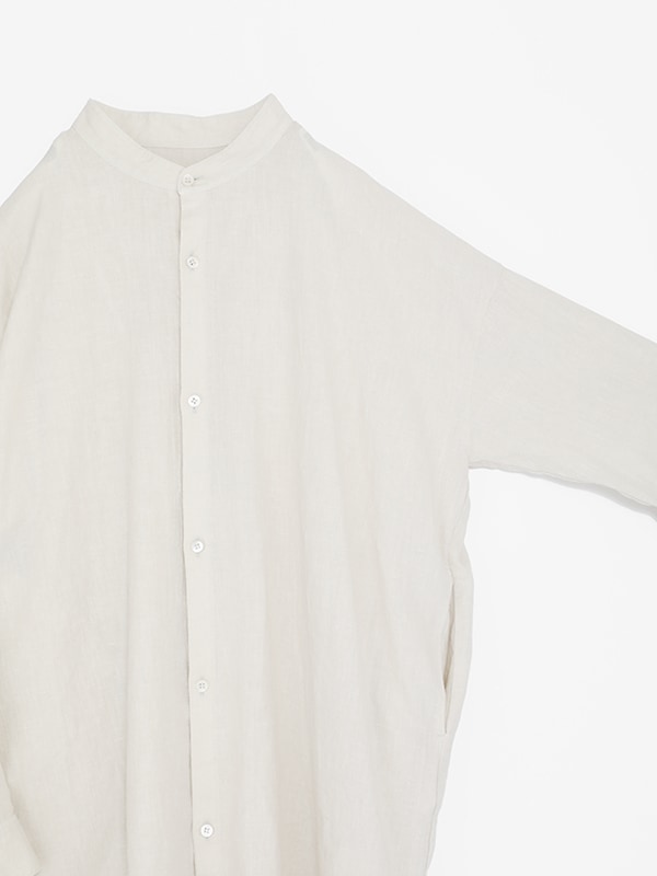 water linen long shirt [men's]