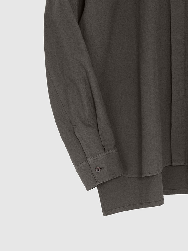 cotton cashmere no collar shirt [men's]